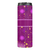 Bouteilles Isothermes Motif de fleurs fuchsia (Dos)