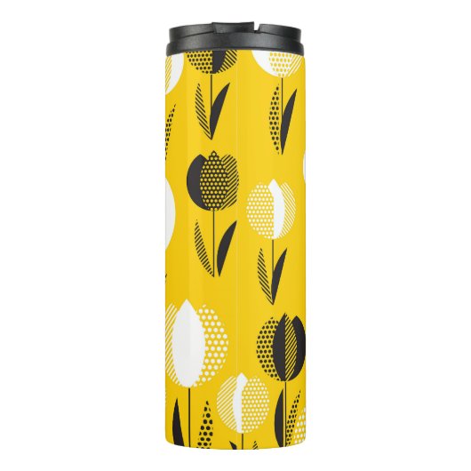 Bouteilles Isothermes Motif de fleurs géométriques Holland Tulip (Dos)