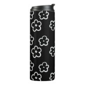 Bouteilles Isothermes Motif de fleurs noir et blanc (Tourné sur la gauche)