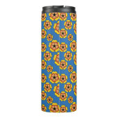 Bouteilles Isothermes Motif de fleurs orange jaune (Dos)