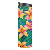 Bouteilles Isothermes Motif de fleurs tropicales hawaïennes (Tourné sur la droite)