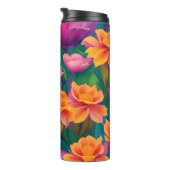 Bouteilles Isothermes Motif de fleurs tropicales hawaïennes (Tourné sur la droite)