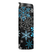 Bouteilles Isothermes Motif de flocon de neige	 (Tourné sur la droite)