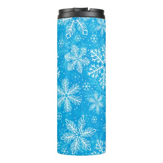 Bouteilles Isothermes Motif de flocons blancs (Dos)