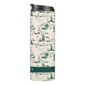 Bouteilles Isothermes Motif de floraison de Succulents (Tourné sur la droite)