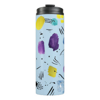 Bouteilles Isothermes Motif de formes géométriques d'aquarelle Abstraite