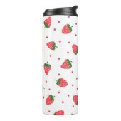 Bouteilles Isothermes Motif de fraises (Tourné sur la gauche)