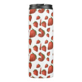 Bouteilles Isothermes Motif de fraises Monogramme Nom initial (Dos)