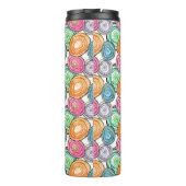 Bouteilles Isothermes Motif de géoode vert orange rose pâle (Dos)