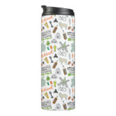 Bouteilles Isothermes Motif de griffonnage de croquis de l'Irlande (Tourné sur la droite)