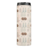 Bouteilles Isothermes Motif de hérisson de bois mignon (Dos)