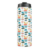 Bouteilles Isothermes Motif de Kitty atomique du milieu du siècle (Devant)