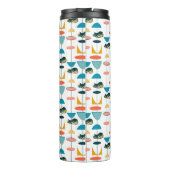 Bouteilles Isothermes Motif de Kitty atomique du milieu du siècle (Dos)