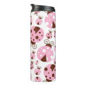 Bouteilles Isothermes Motif De Ladybugs, Mignons Ladybugs, Pink Ladybugs (Tourné sur la droite)