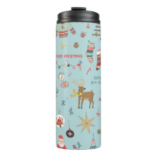 Bouteilles Isothermes Motif de l'enlèvement de Noël du sapin des neiges