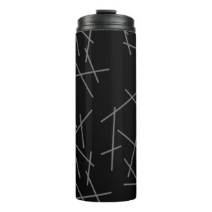 Bouteilles Isothermes Motif de ligne graphique moderne, simple et désord