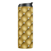 Bouteilles Isothermes Motif de luxe Gold Diamond Tufted (Tourné sur la gauche)