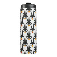 Motif de manchot moderne noir et blanc
