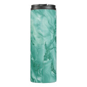 Bouteilles Isothermes Motif de marbre complexe en sarcelle riche et vert (Dos)