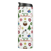 Bouteilles Isothermes Motif de mélange d'illustrations de Noël (Tourné sur la droite)