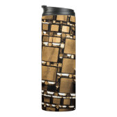 Bouteilles Isothermes Motif de miroirs géométriques Sepia (Tourné sur la droite)