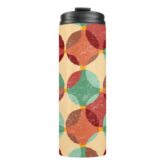 Bouteilles Isothermes Motif de mosaïque circulaire, illustration géométr (Devant)