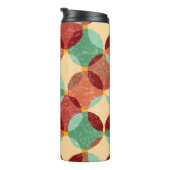 Bouteilles Isothermes Motif de mosaïque circulaire, illustration géométr (Tourné sur la droite)