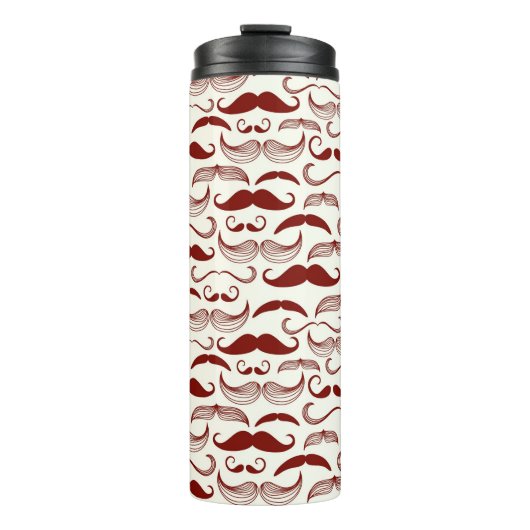Bouteilles Isothermes Motif de moustache, rétro style 3 (Devant)