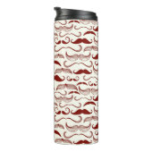 Bouteilles Isothermes Motif de moustache, rétro style 3 (Tourné sur la droite)