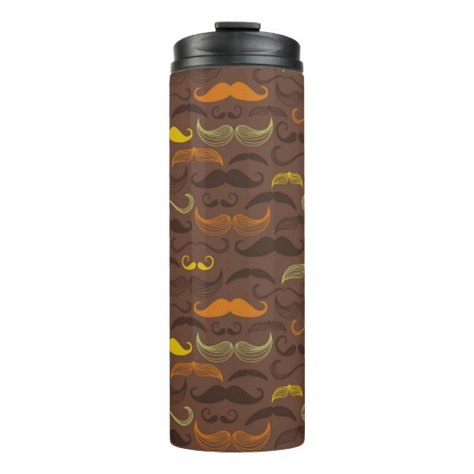 Bouteilles Isothermes Motif de moustache, rétro style 5 (Devant)