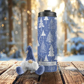 Bouteilles Isothermes Motif de Noël bleu n° 6 ID1009