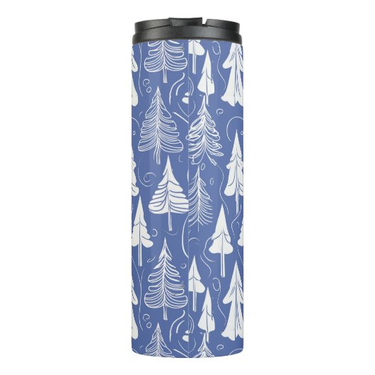 Bouteilles Isothermes Motif de Noël bleu n° 6 ID1009 (Dos)