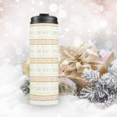 Bouteilles Isothermes Motif de Noël en or rose #35 ID1009