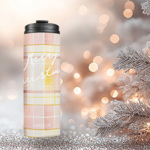 Bouteilles Isothermes Motif de Noël en or rose n° 7 ID1009