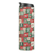 Bouteilles Isothermes Motif de Noël en patchwork de campagne (Tourné sur la droite)