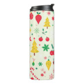 Bouteilles Isothermes Motif de Noël festif (Tourné sur la gauche)