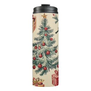 Bouteilles Isothermes Motif de Noël floral Poinsettia (2)