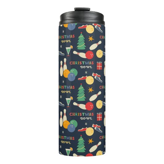 Bouteilles Isothermes Motif de Noël rétro (Devant)