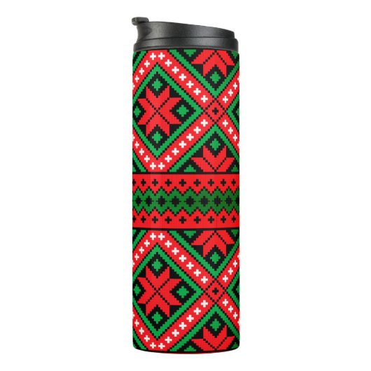 Bouteilles Isothermes Motif de Noël Snowflake (Tourné sur la droite)