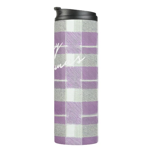 Bouteilles Isothermes Motif de Noël vert violet #7 ID1009 (Tourné sur la droite)