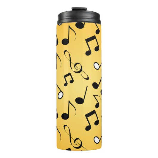 Bouteilles Isothermes Motif de notes musicales (Devant)