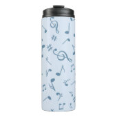 Bouteilles Isothermes Motif de notes musicales (Devant)