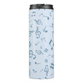 Bouteilles Isothermes Motif de notes musicales (Dos)