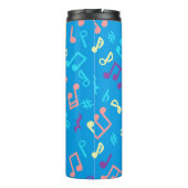 Bouteilles Isothermes Motif de notes musicales (Dos)