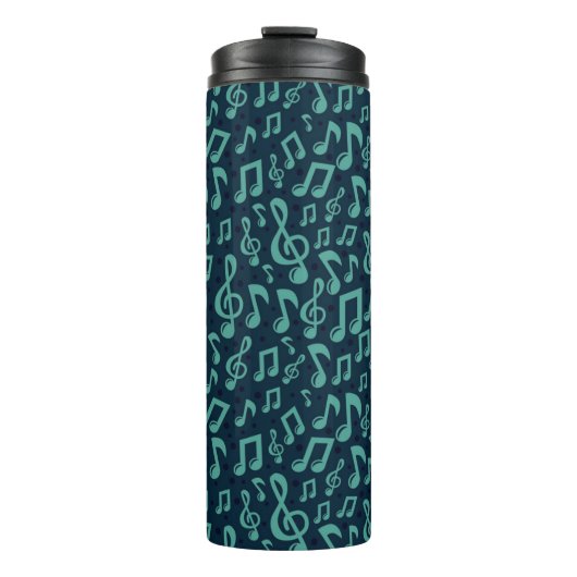 Bouteilles Isothermes Motif de notes musicales (Devant)