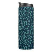 Bouteilles Isothermes Motif de notes musicales (Tourné sur la droite)