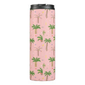 Bouteilles Isothermes Motif de palmiers de Noël tropicaux (Dos)
