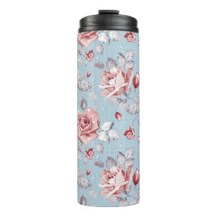 Bouteilles Isothermes Motif de papier peint d'élégance des roses roses