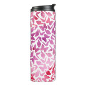 Bouteilles Isothermes Motif de papillons d'aquarelle violette (Tourné sur la gauche)