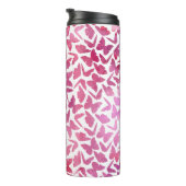 Bouteilles Isothermes Motif de papillons d'aquarelle violette (Tourné sur la droite)